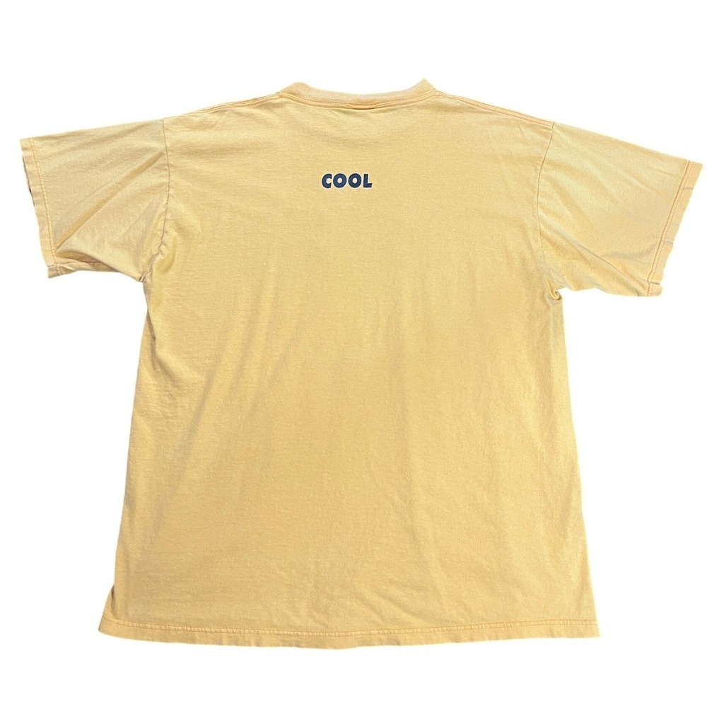 1997 Pierced Smiley Face Vintage All U T-Shirt Unisex XL Yellow y2k - Picture 7 of 7